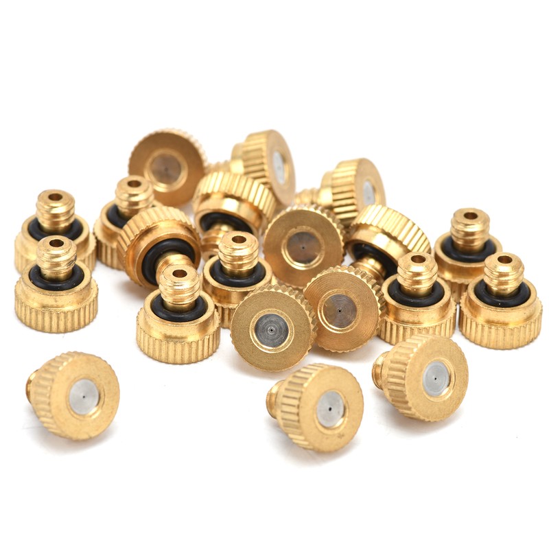 20Pcs Brass Atomizing Nozzle Gardening Misting Spraying Tool Set 0.3mm