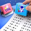Fewlew Maths Roller Stamp 4 Pieces, Math Roller Stamp Addition