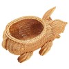 Holibanna Wicker Storage Basket Decorative Cute Pig Shaped Rattan Woven