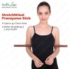 StretchNHeal Multipurpose Wooden Pole - Posture Corrector, Back stretcher and