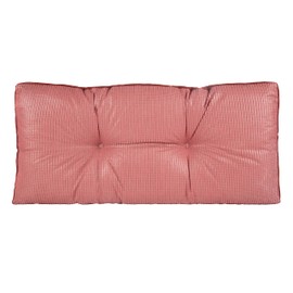 Klear Vu The Gripper Omega Non-Slip Tufted Bench Cushion for Indoor Furniture, Entryway Storage, Bay Window, Corner Nook or Piano Seat, 30 Inches, 09 Flame