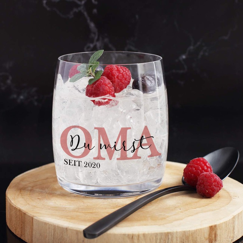 Herz & Heim® Drinking Glass with Printed Name of Children