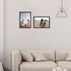 Autjvy 3.5x5 Picture Frame Matte Black Modern Simple Thin Aluminum