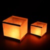 Aketek 20 Pack Square Chinese Lanterns Wishing, Praying, Floating, River