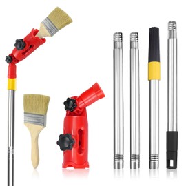 Multi-Angle Paint Brush Extender Extension Pole, 1.1m Roller Extension Pole Extendable Paint Rolle, Extension-Pole Attachment Fits Most Rollers and Scrapers, Universal Paint-Brush Extender Tool Set