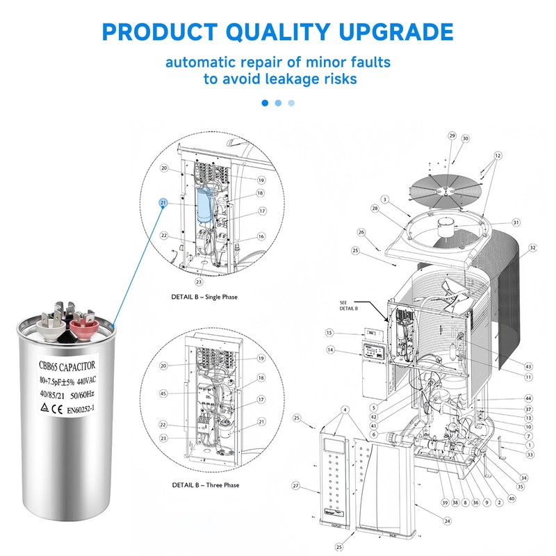 473731Z Heat Pump Capacitor Compatible with Pentair UltraTemp