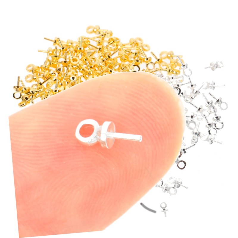 Operitacx 6 Sets Jewelry Making Eye Hooks Self-Tapping Eye Bolt