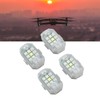 4Pcs LED Strobe Light High Brightness Waterproof Portable Wireless Flashing