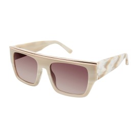 L.A.M.B. Gwen Stefani L.A.M.B. LA515 Tan Marble Frame / Brown Gradient Lens Sunglasses