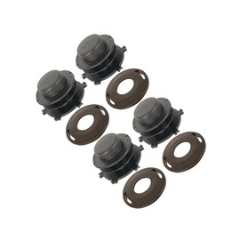 Replacement part fits Four (4) Interchangeable Trimmer Head Spool & Cap Cover Kits CHStet27470