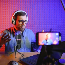 USB Microphone - Game Condenser Microphone,Double-Mode Interface Electronic Equipment Part for Game Voice Singing Recording Remote Video Conferencing