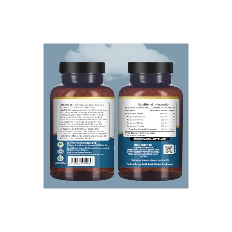 Magnesium Glycinate Complex 4 in 1 - 1866 mg per