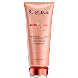 Kerastase Discipline Fondant Fluidealiste - Acondicionador suavizante para el cabello, proporciona una suavidad y brillo extremos, con morfoqueratina y lípidos para restaurar el cabello, para todo tipo de cabello, 6.8 onzas líquidas