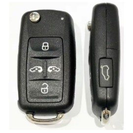 4 5 Shelves Car Key Shell Case for VW Sharan Multivan T5 Caravelle MPV Car Flip Key Fob Cover Replacement (5Button)