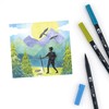 Tombow 56169 Dual Brush Pen Art Markers, Landscape, 10-Pack. Blendable,