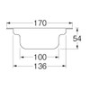 SANEI PH6211F-3L Sink Parts, Waste Strainer, Drain Diameter: 5.4 -