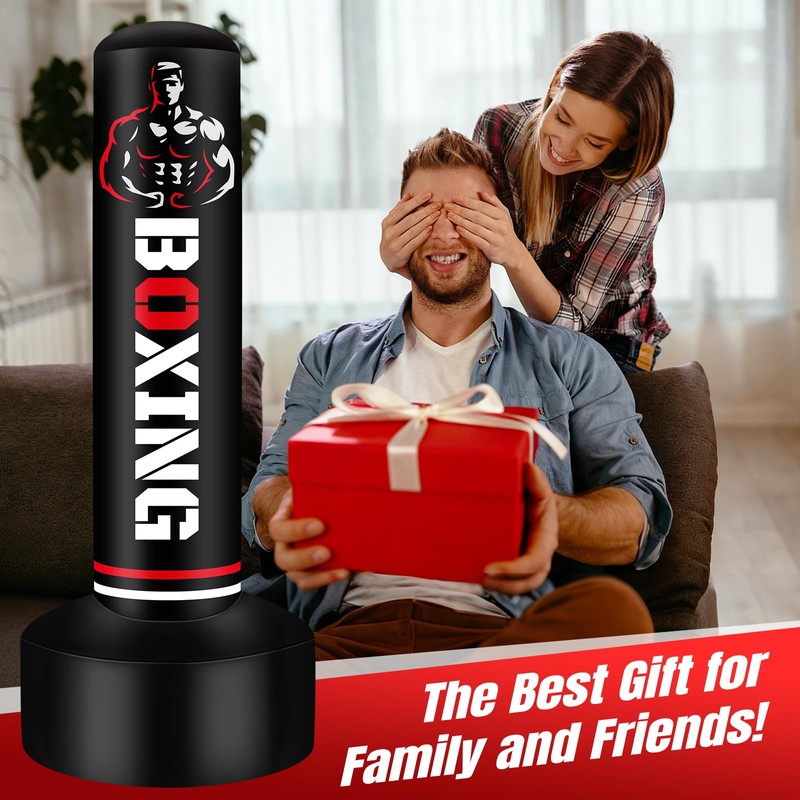 Heavy Freestanding Punching Bag for Adults Teens, 70" Boxing Bag