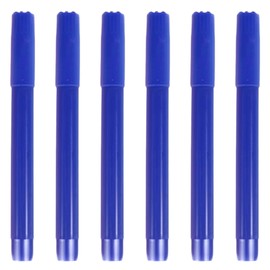 Caribou Living Bingo Felt Tip Marker Set - Bright Blue Colour, Quick Dry for Professional Bingo Games Dabber Circle Pens - 6 Pack