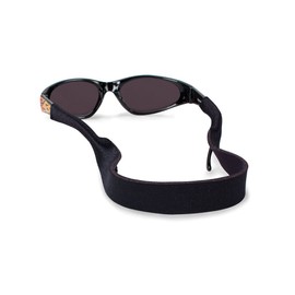 Croakies Kids Neoprene Elastic Eyeglass and Sunglass Retainer / Strap For Children, Black (2 Pack)