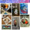Colorful Stain Glass Paint Set with 6 Brushes, 1 Palette
