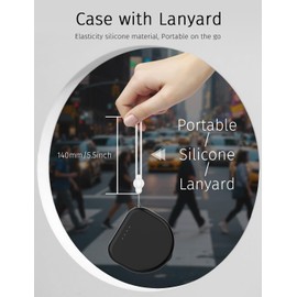 Retainer Case, Compatible with Invisalign, Slim Aligner Case with Vent Holes, Portable Orthodontic Case with Removal Tool, Brush and Lanyard, Black