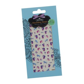 DOITOOL Unicorn Boys and Girls Nail Stickers 3 Sheets Nail Art Decals DIY for Boys and Girls' Manicure