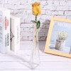 Golded Rose Flower Yellow 24K with Base Gift Decoration for