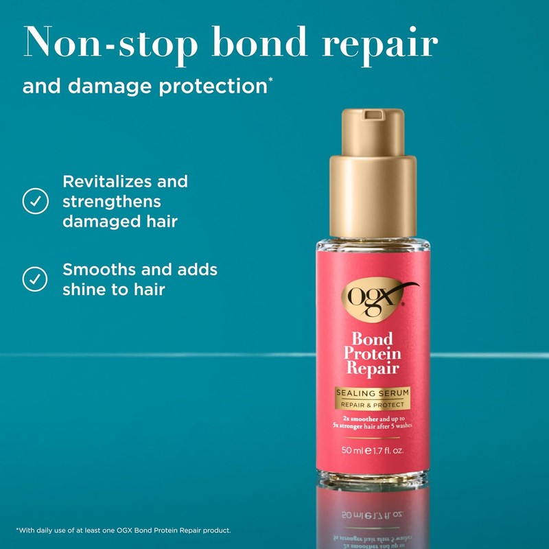 OGX, Serum BOND REPAIR All In One, 80% Cabello más