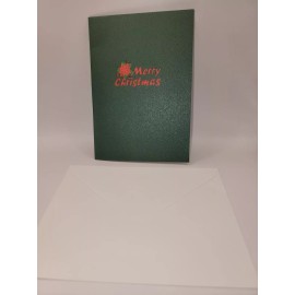 Unbranded Pop Up Merry Christmas Poinsetta Greeting Card  #78