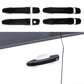 AOKIO Glossy Black Exterior Door Handle Cover Trim for Honda Accord 10th Gen Accessories 2018 2019 2020 2021 2022 (Without Smart Keyhole)