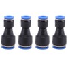 4Pcs Pneumatic Push to Connect Fittings, 12mm to 10mm Straight