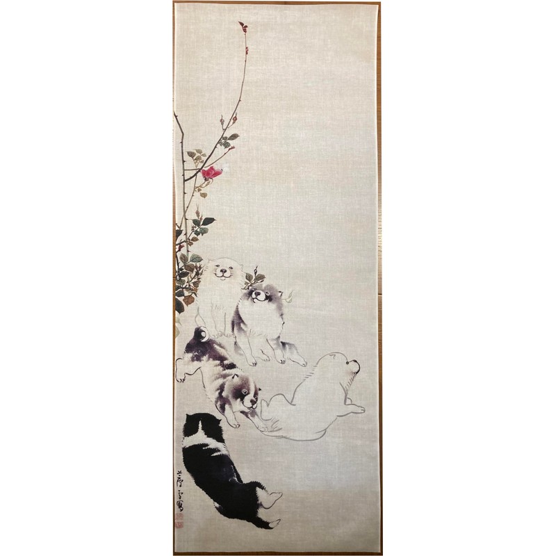 Kokin East and West Tenugui Tenugui Nagasawa Reiyuki Rose Butterfly