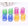 ISMARTEN Pet Wide Colorful Springs Cat Toys Plastic Coil Spiral