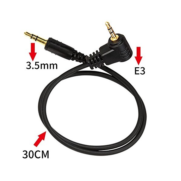 Pixel 3.5mm-E3 Photographic Equipment Wireless Shutter Release Remote Control Connecting
