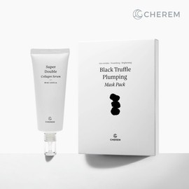 Wrinkle Elasticity 2 Set Super Double Serum + Black Truffle Plunging Mask Pack 1 Box / 주름 탄력 2종세트 슈퍼더블세럼1개 + 블랙 트러플 플렁핑 마스크팩1박스