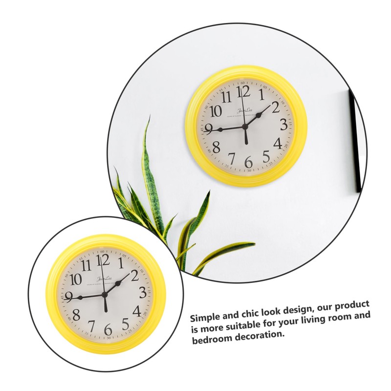 ABOOFAN Non Ticking Wall Clock Round Design Modern Silent Timepiece