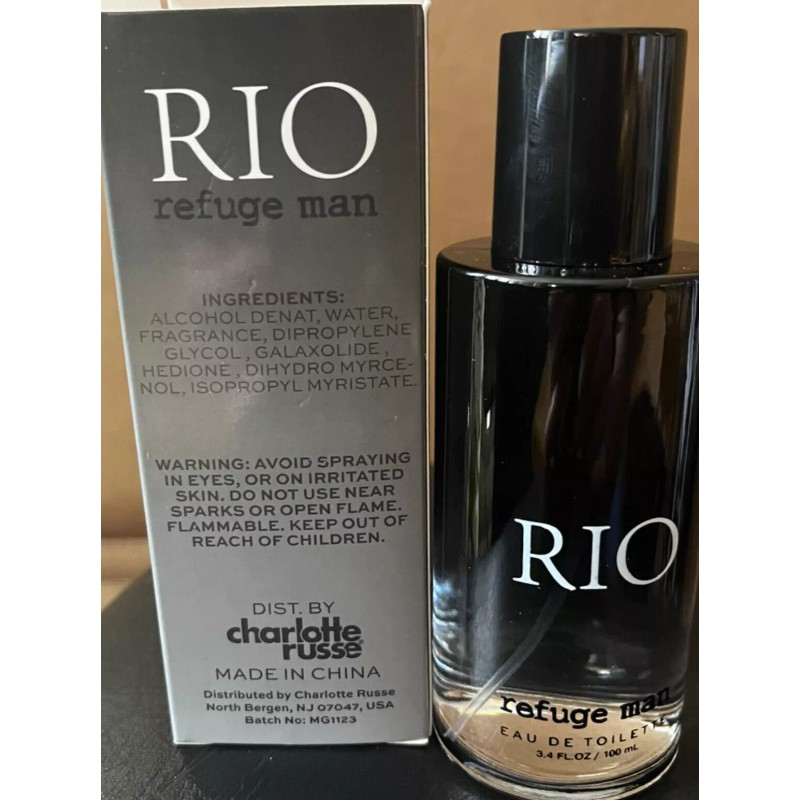 Cologne NIB Charlotte Russe Cologne Rio Refuge Man 3.4 oz