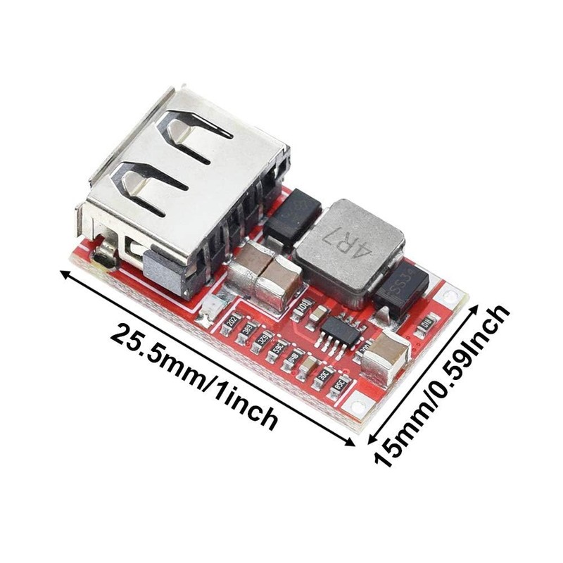 5pcs Buck Converter 6-24V Input to 5V 3A Output USB