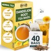 LeafLea 40 Dandelion Root Tea Bags, Dandelion Tea Supports Wellness