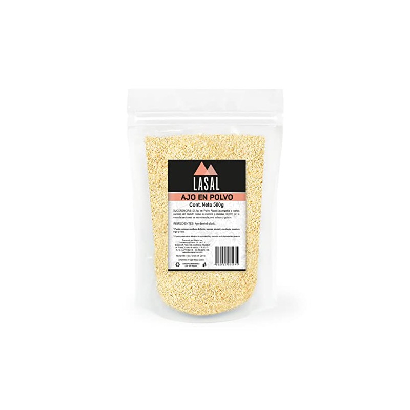 Ajo en polvo 500 Gramos Pouch Resellable Lasal