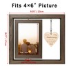 EYITUPC Happy Anniversary Photo Frame Gifts for Her, Rustic Wood