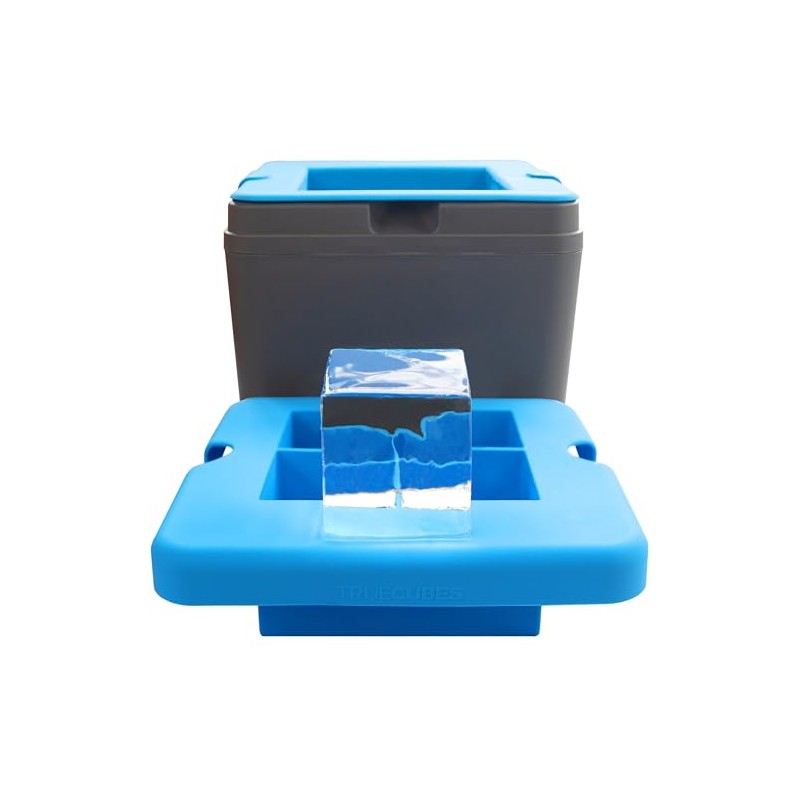 True Cubes Charola para cubitos de hielo transparente: Charola para