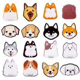 Ornaland 16 Pieces Acrylic Animal Dog Brooch Pins Set Cute Cartoon Puppy Badges Label Pins Creative Backpack Pins Jewelry for Jackets Clothes Hats Decorations