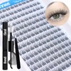 Natural Cluster Lashes Kit 168 Pcs Wispy Lash Extensions CC