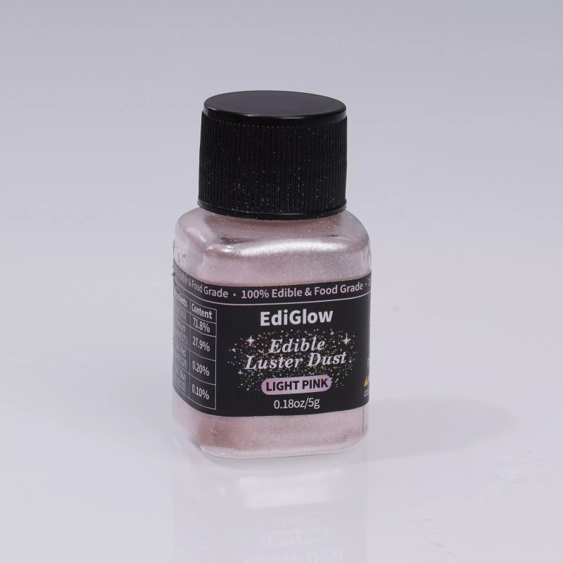 EdiGlow Edible Luster Dust Glitter Powder 4 Bottles of 0.18oz/5gv
