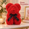Artificial Rose Teddy Bear with LED Light – Romantic Flower