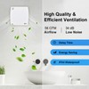 4 Inch Exhaust Fan, 56CFM Wall Mount Bathroom Exhaust Fan