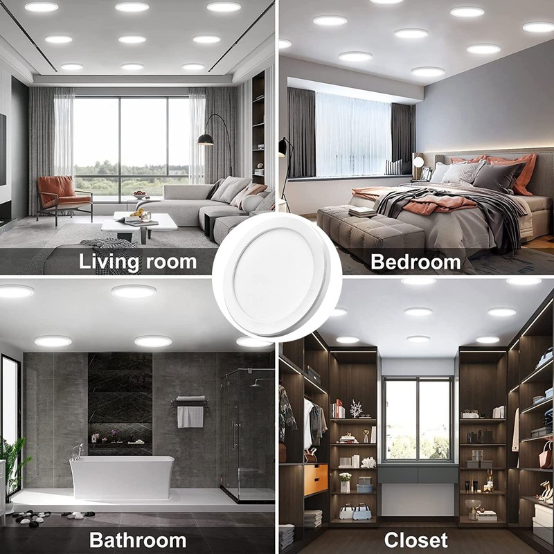 NOVELUX 7 inch Flush Mount LED Ceiling Light Fixture Dimmable,