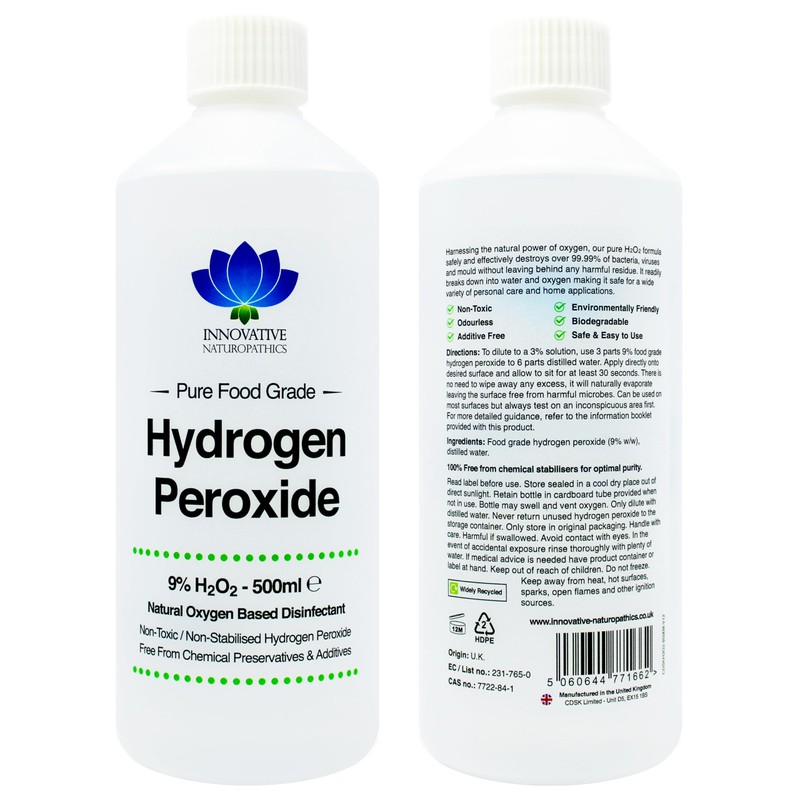 Food Grade Hydrogen Peroxide - Purest Grade 9% - 5