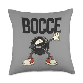 Bocce Balls Set and Boccie Ball Set Apparel Jack Bocci Dab Bocce Ball Throw Pillow, 18x18, Multicolor
